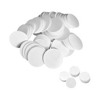 50 Pcs NTAG215 NFC Tags, Round Waterproof NFC Stickers with Adhesive Back - Rewritable 504 Bytes RFID Tags Compatible with Amiibo, TagMo & NFC-Enabled Devices