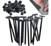 50 PCS Nylon Universal Cable Tie Buckles - Quick Release Zipper Clips for Cars, Heavy Duty Self-Locking Fasteners & Anti-Theft Rivets for Auto Radiator Fan, Wire Management, DIY Repair, Home/Office