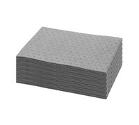50 Pcs Oil Absorbent Pads, Universal Absorbent Mat,25 x 33cm Grey Spill Mats Absorbent Sheets for Oil & Water, Garage, Home, Boat, Basement Use, Protecting Home Garage Basement