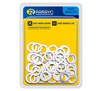 50 pcs Oil Crush Washers Drain Plug Gaskets Replacement for Honda 94109-14000 Accord Civic CR-X CR-Z CR-V and More