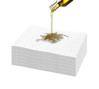 50 Pcs Oil-Only Absorbent Pads,25 x 33cm Spill Control Sheets,Absorbent Pads,General Purpose Absorbent Sheets for Oil,Industrial or Home Use,Outdoor or indoor (50)