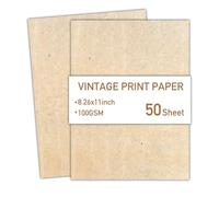 50 Pcs Old Fashioned Letter Paper Retro Writing Double Sided Printer for Decorative Invitations