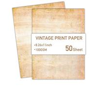50 Pcs Old Fashioned Letter Paper Retro Writing Double Sided Printer for Decorative Invitations