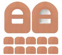 50 PCS Omnipod 5 Adhesive Patch, Pre-Cut Waterproof Sweatproof Adhesive Overpatches with Strap, Skin Grip Omnipod 5 Tape Long Fixation for Insulin Pump Protection, Diabetic Sensor Covers (Beige)