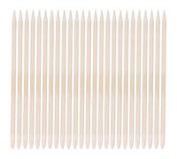 50 Pcs Orange Wood Nail Cuticle Pusher and Dead Skin Remover Tool
