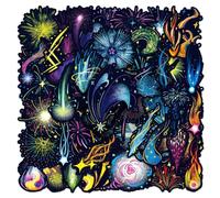 50 Pcs Original Firework Stickers, Creative Cartoon Fireworks Decals, Waterproof Decorations for Laptop, Thermos, Journal, and More