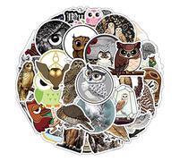 50 Pcs Owl Stickers Waterproof Cute Animals Stickers for Laptop Water Bottle Luggage Skateboard Helmet Phone Computer Guitar Car,Vinyl Funny Birds Sticker for Teens Adults Kids