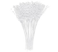 50 PCS Pearl Sticks, Brides Bouquet, Maids Pearl Stems Wedding Pearl Flower Spray, Floral Supplies,Pearl Sprays Corsage Creations for Wedding Home Party, Art Craft