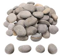 50 Pcs Pebbles for Painting Rocks, 1-3 cm Stones for Paintings, Flat Painting Pebbles, Natural Smooth Decorative Stones River Rocks for DIY Arts and Crafts Paint Project Activity Decoration