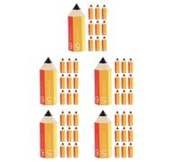 50 pcs Pencil Candy Box 15.5x6x5cm Paper Foldable Snack Gift Packaging | Bright Colourful Cartoon Design, Space-Saving Storage, Easy to Carry, Parents, Presents or Pencils