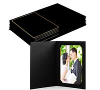 50 pcs Photo Folders Frame Note Cards Paper Greetings Cardboard for 4x6 or 5x7 Pictures Picture Frame Photo Inserts Notecard for Portraits Classroom DIY Graduation Wedding