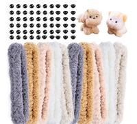 50 PCS Pipe Cleaners Craft Kit, Extra Thick Jumbo Fur Pipe Cleaners, Fuzzy Material Chenille Stems Colorful DIY Arts Projects for Creative Projects Supplies Decorations