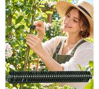 50 Pcs Plant Climbing Clips - Reusable Garden Support Fasteners with Stainless Steel Spring Anti-UV Plastic Vine Fixing Clamps for Orchid Tomato Cucumber and Indoor Greenery - Dark green