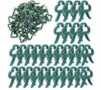 50 Pcs Plant Clips for Climbing Plants, Plant Support Clips for Garden, Plant Clips Set, Plant Clip, Gentle & Durable Garden Support Clips for Vine Tomatoes Vegetables Flowers