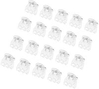 50 Pcs Plant Orchid Clips Flowers Support Clear Fixer for Garden Vine Stem Plants Climbing Clasp Transparent 6 Claws Orchid Clips Plastic Butterfly Plant Support Structures