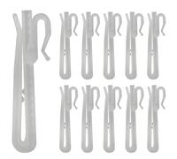 50 PCS Plastic Curtain Hooks, Adjustable Pinch Pleat Hooks With Ratchet System for Pleated Curtains and Drapery (85mm)