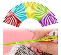 50 Pcs Plastic Hand Sewing Needles - 7cm/2.7inch Multicolor Big Eye Sewing Needles for Children Learning, DIY Sewing, Handmade Crafts, Kids DIY