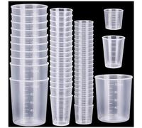 50 Pcs Plastic Measuring Cups, Resin Mixing Cups