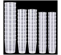 50 Pcs Plastic Measuring Cups, Resin Mixing Cups, Epoxy Mixing Cups, Paint Mixing Cups, 30ml 50ml 100ml