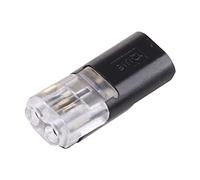 50 Pcs Pluggable Terminal Blocks Compact Solderless Quick Wire Connectors 2 Pin 2 Way Electrical Connector Pluggable Fast Wire Connector Conductor Clamp