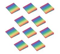 50 Pcs Polyester Fabric Square 4cmx4cm Gradient Polyester Fabric for DIY Crafts Sewing, Rainbow