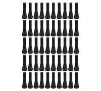 50 Pcs Poultry Plucking Fingers, Rubber Hair Removal Stick Plucker for Chicken Duck Goose, High Efficiency Poultry Hair Plucker with Soft Elastic Rubber, Durable and Deformation Re (Black)