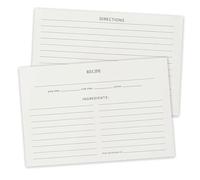 50 PCS Premium Recipe Cards, Waterproof Blank Recipe Cards Set, 15 * 10cm Thick Card for Kitchen, Cooking, Meal Planning, Gift for Home Chefs