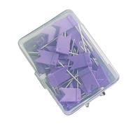 50 Pcs Push Pins Flag Decorative Pushpins Colorful Poster Pin Thumb Tacks for Map Cork Boards Office Supplies Flag Push Map Message Board Colorful Thumb