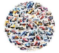 50 Pcs Racing Car Stickers for Kids Teens Adults Boys Girls Gift,Sport Car Stickers Pack for Laptop,Skateboard,Luggage,Car,Bike,Cup,Computer,Water Bottle Decor,Vinyl Waterproof Stickers