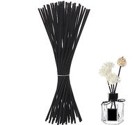 50 Pcs Reed Diffuser Sticks, 24cm x 3mm Diffuser Reeds Sticks for Room Scent, Replacement Reeds for Diffusers for Fragrance Oil in Home Office Hotel SPA (Black)