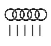 50 Pcs Replacement Pin and O-Ring for 1/2 Inch Impact Socket - 25 Pairs Replacement Retaining Pins & Rings Compatible with Makita Impact Wrench, Pressure Washer, Scaffolding Tools
