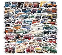 50 Pcs Retro Classic Car Stickers for Kids Teens Adults Boys Girls Gift,Classic Car Stickers Pack for Laptop,Skateboar,Luggage,Car,Bike, Cup,Computer,Water Bottle Decor,Vinyl Waterproof Sticker