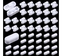 50 PCS Roller Blind Chain Connectors, 4.5mm Ball Chain Connector, White Blind Cord Connector for Window Replacement, Repair