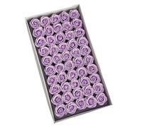 50 Pcs Rose Floral Scented Bath Soap, Plant Essential Oil Rose Soap， Flower Shaped Soap Petals For Anniversary/Bir Gift Idea