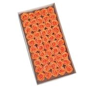 50 Pcs Rose Floral Scented Bath Soap, Plant Essential Oil Rose Soap， Flower Soap Idea Gift Shaped For Anniversary/Bir Petals
