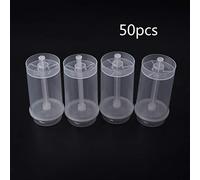 50 Pcs Round Shape Clear Push-Up Cake for Pop Containers for Baby Shower Gathering Party Easy to Fill Easy to P Cake Molds Baking Shapes