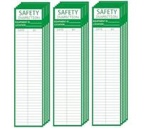 50 Pcs Safety Inspection Stickers 8.5×2 Inch Green Safety Inspection Tags Accident Prevention tag Inspection Record tag for Inventory Scaffolds Ladders Fire Extinguisher Machinery