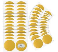 50 Pcs Scratch Stickers Labels, 2 Inch Gold Round Scratch Off Stickers, Scratchs Card Reveal Sticker for Lottery Tickets DIY Raffle Card Creating