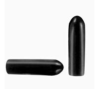 50 Pcs Screw Thread Protectors, PVC Rubber Round Tube Bolt Cap Plastic End Cap Cover Thread Protectors Black, Inner Dia 3mm