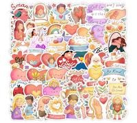 50 Pcs Self Care Phrases Stickers for Phone,Guitar,Laptop,Skateboard,Luggage,Bicycle,Phrases Nordic Style Stickers Waterproof Vinyl,Graffiti Decorate for Teens Girls Boys Child Motivate Gift