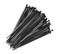 50 Pcs Self-Locking Nylon Zip Ties for Cable Organizing Automotive Wiring Industrial Equipment Gardening Construction 6In (150mm) x0.15In (4mm) Black