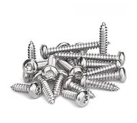 50 Pcs Self Tapping Screws, M4 x 8mm Multi Purpose Screws, 304 Stainless Steel, Torx Pan Head Screws for Wood, Drywall and Furniture