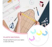 50 pcs Sewing Bobbin Clips, Colorful Bobbin Holders, Plastic Clear BobbinsHolder Small Thread Clamps Spools Organizers, for Sewing and Quilting Supplies Thread Spool Organizing Tool Accessories