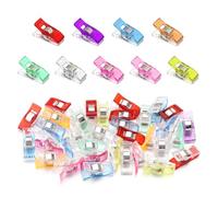 50 Pcs Sewing Clips - Quilting Clips, Plastic Wonder Clips, Crafting Clips, Sewing Accessories for Sewing, Quilting, Dressmaking, Knitting, Hanging Objects