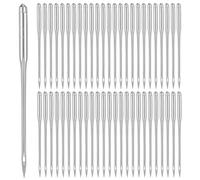 50 Pcs Sewing Machine Needles, 100/16 Machine Needles for Leather, Jeans, Canvas and Embroidery Compatible with Home Sewings Machines