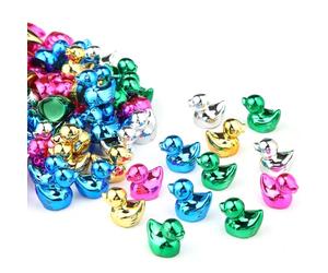 50 Pcs Shiny Mini Ducks Colorful Metallic Plated Duck Figurines for Micro Garden Aquarium Hide and S ake Decor DIY Party Gifts