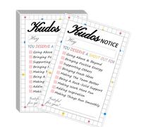 50 Pcs Shout Out Kudos Notice Cards,4x6 Inches Employees Office Staff Appreciation and Recognition Reward Cards for Coworkers & Employees Team Building Office
