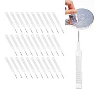 50 PCS Shower Head Cleaner,Cleaning Picks Small Hole Cleaner Tool Anti-Clogging Mini Crevice Shower Head Bristle,Shower Cleaning Brush for Nozzle Gap Household Bathroom