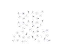 50 Pcs Silicone Earring Backs with Pad Earring Flat Backs Safety Ear Nut Hypoallergenic Findings Silver Silicone