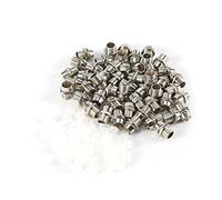 50 pcs Silver Color 5mm LED Holders Panel Display Accessory Thread Mount Size 8mm for Light-Emitting Diode Lighting